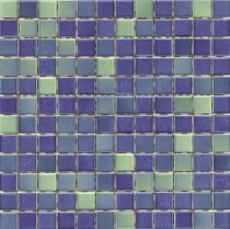 VitrA Colorline Dark Blue-Green Mix 8 Glossy Dm 2.5x2.5 30x30