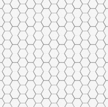 VitrA Miniworx Ral 9016 White Hexagon Matt Nn 2.5x2.5 30x30
