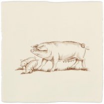 Winchester Residence Litter Of Pigs Sepia On Palomino 13x13