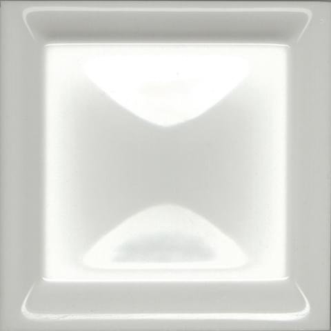 Absolut Keramika Cube Decor Blanco 10x10