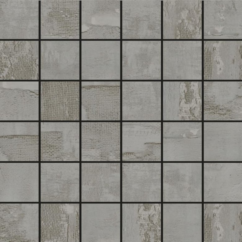 Aparici Jacquard Grey Natural Mosaico 5x5 29.75x29.75