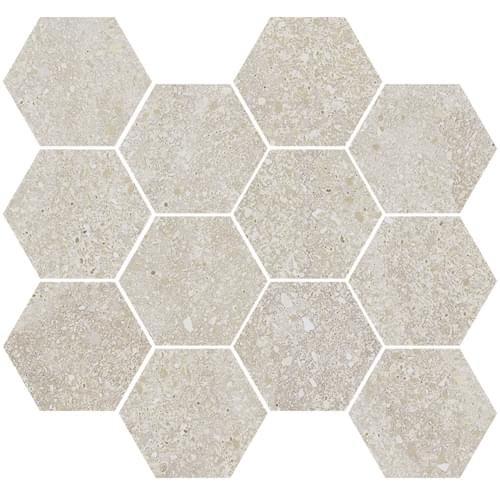 Aparici Lithops Ivory Natural Mosaico Hexagonal 30x28