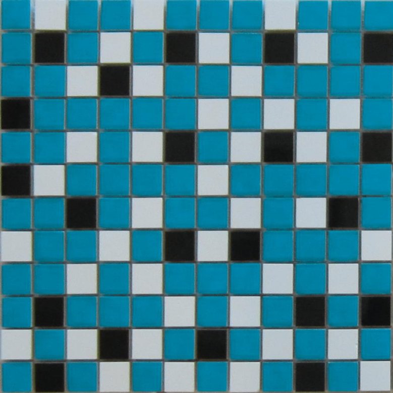 Aparici Nordic Mix Blue Mosaico 2.5x2.5 29.75x29.75