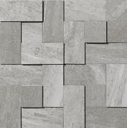 Apavisa Materia Grey Natural Mosaic Brick 29.75x29.75
