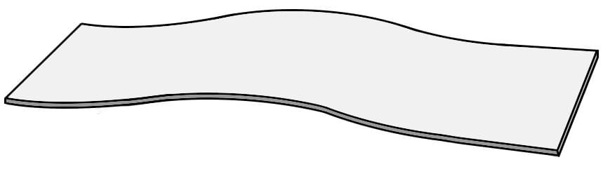 Apavisa Sybarum White Scavato Curve-15 14.73x59.55