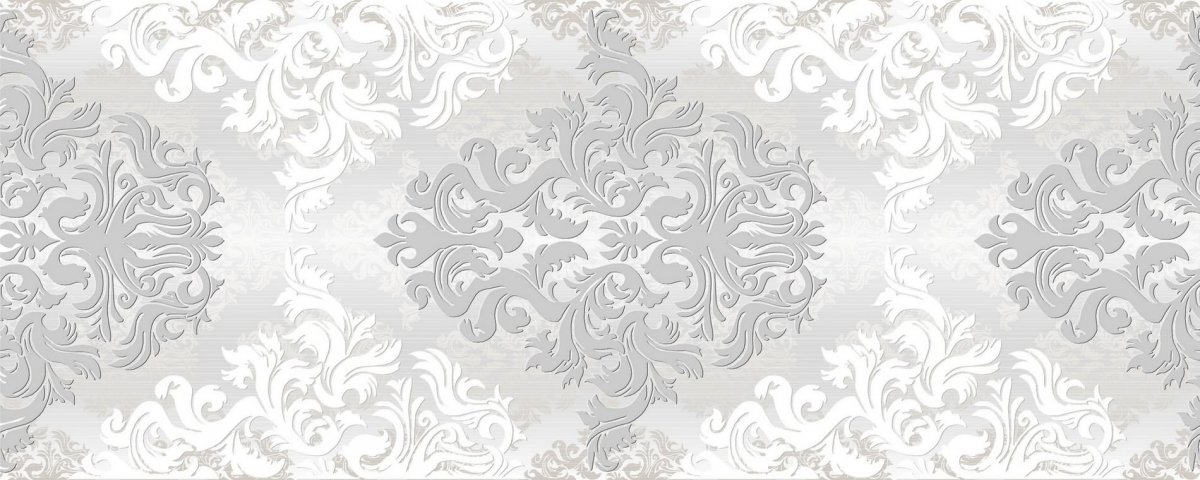 Березакерамика Бристоль Светло-Серый Декор 20x50
