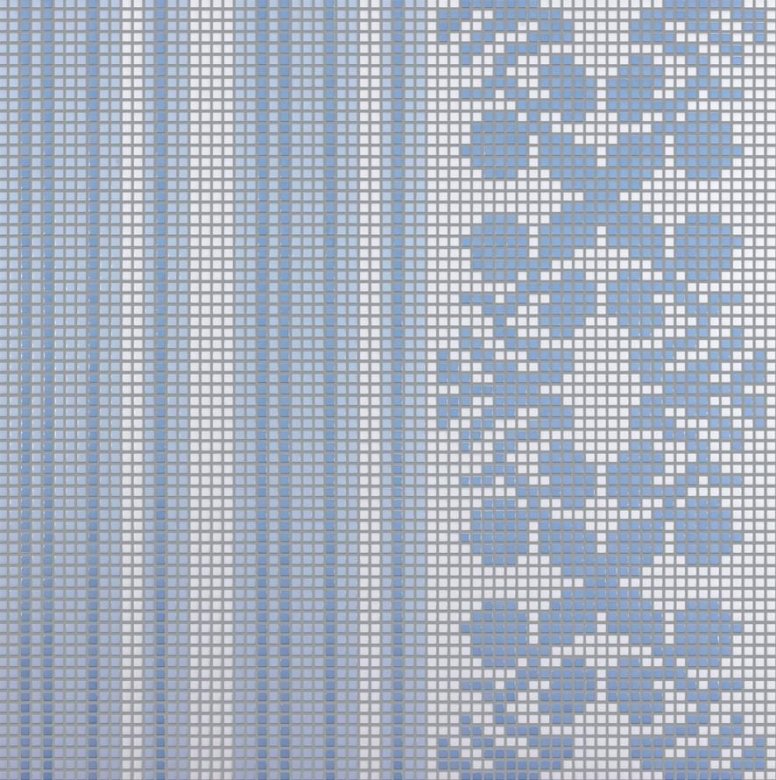 Bisazza Decori Opus Romano Wallpaper Blue 87.9x87.9