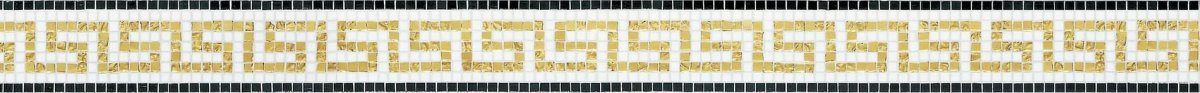 Bisazza Fregi Artemide Oro Giallo 10 9.6x100