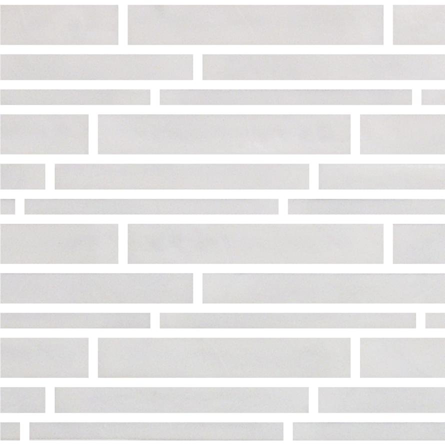 Casa Dolce Casa Vetro 01 Bianco Mod. Listello Sfalsato 21x25