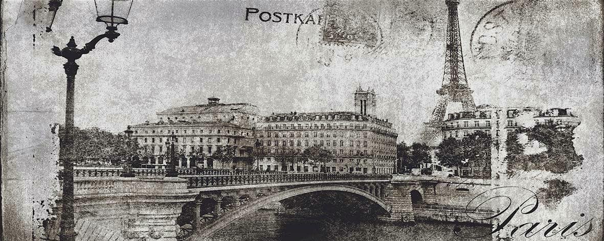 Ceramika Konskie Treviso Postcard Grey 1 Inserto 20x50