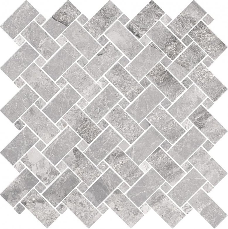 Cerdomus Supreme Mosaico Kadi Silver levigato 30x30