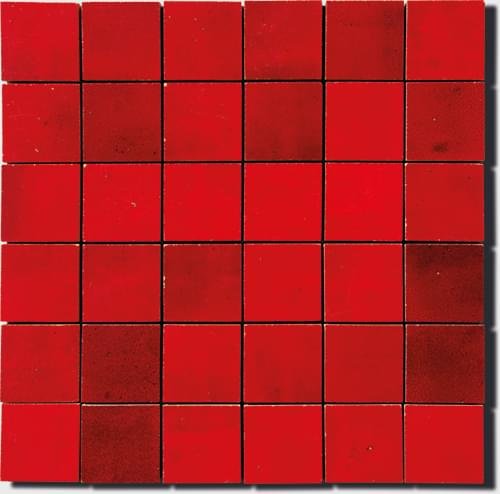 Diffusion Zellige Mosaic Rouge 46 30x30