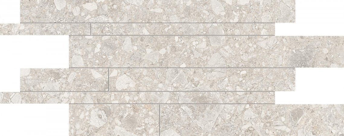 Ergon Lombarda Listelli Sfalsati Bianco Naturale 30x60