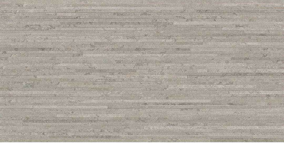 Ergon Portland Stone Decoro Lines Lead Naturale 30x60