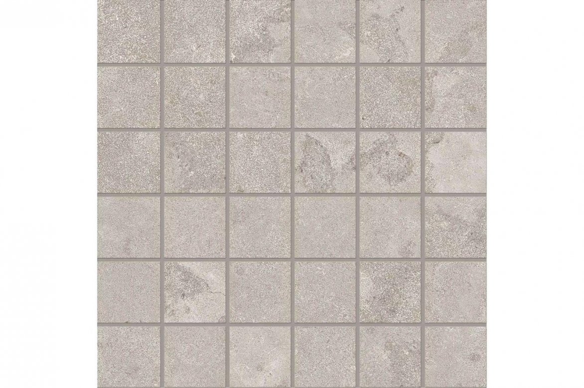 Ergon Portland Stone Mosaico 5X5 Cross Cut Ash Naturale 30x30