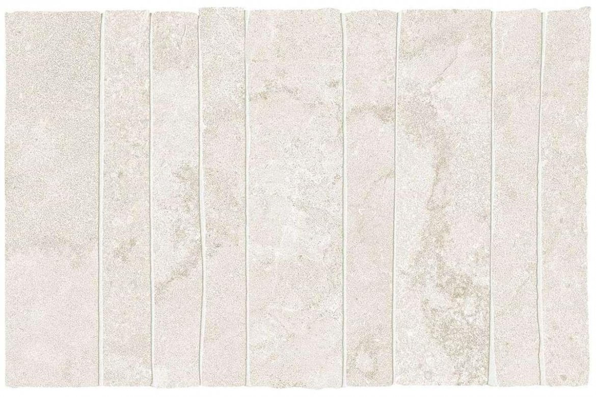 Ergon Portland Stone Mosaico Wallcut Cross Cut Talc Naturale 19.4x29.4