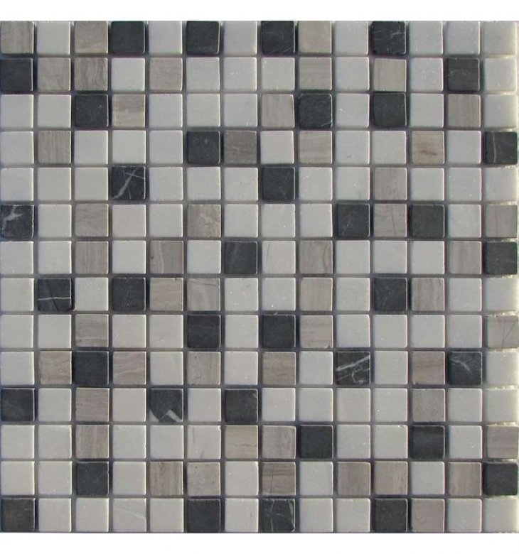 FK Marble Mix Mosaic Black Grey 20-4T 30.5x30.5