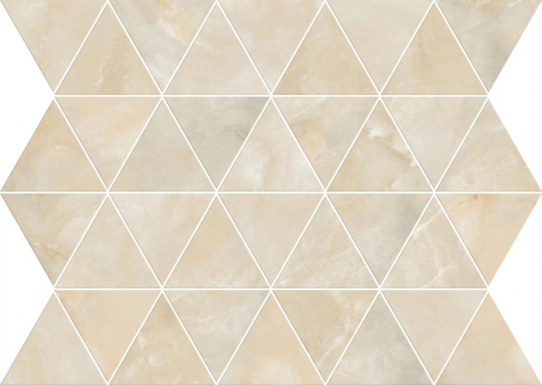 Flaviker Supreme Wide Mosaico Triangoli Onyx Prestige 34x26