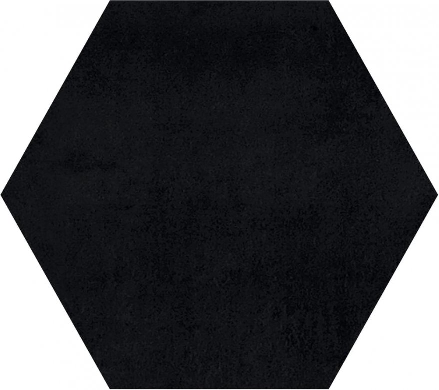 Gigacer Concrete Black Small Hexagon 6 Mm 18x16