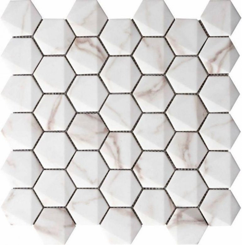 Grespania Maritima Hexagonal Calacata 30x30