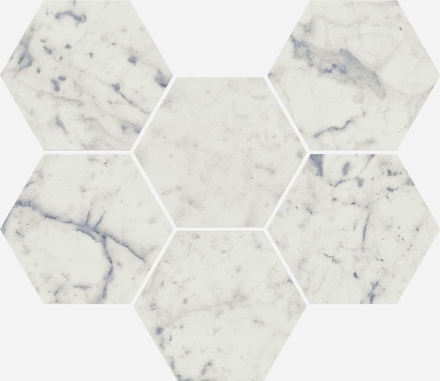 Italon Charme Extra Carrara Mosaico Hexagon 25x29
