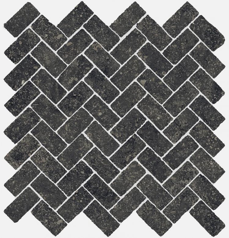 Italon Room Stone Black Mosaico Cross 29.7x31.5