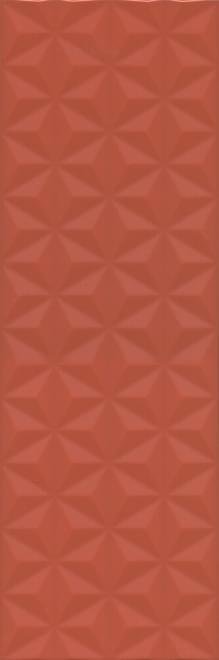 Керама Марацци Диагональ Красный Структура Обрезной 25x75