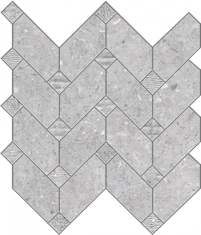 La Fabbrica Agglomerate Mosaico Freccia Agate Nat Lapp 30x35