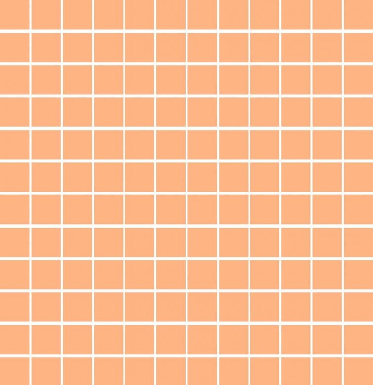 Land Gallery Slim Orange Mosaico 2.5x2.5 29.75x29.75