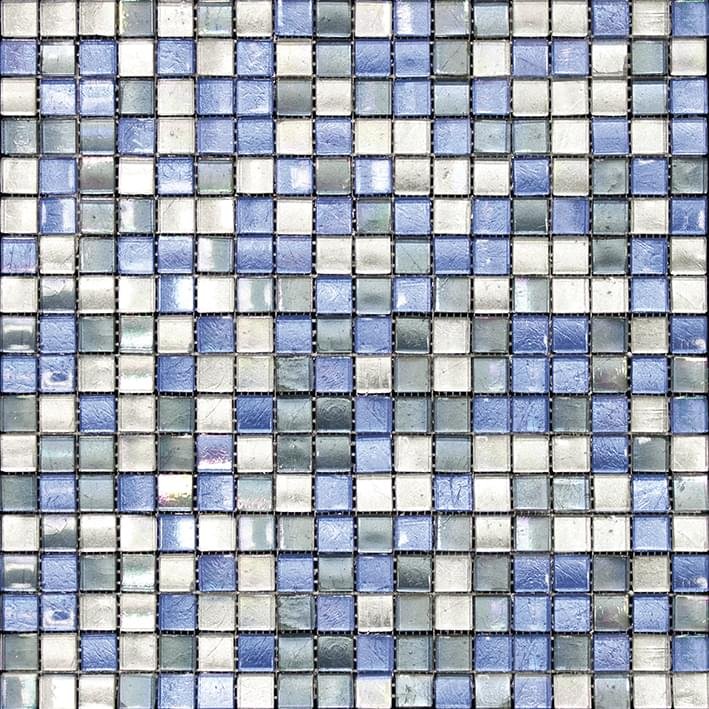 LAntic Colonial Arabia Mosaics Mix Blue Silver 29.5x29.5