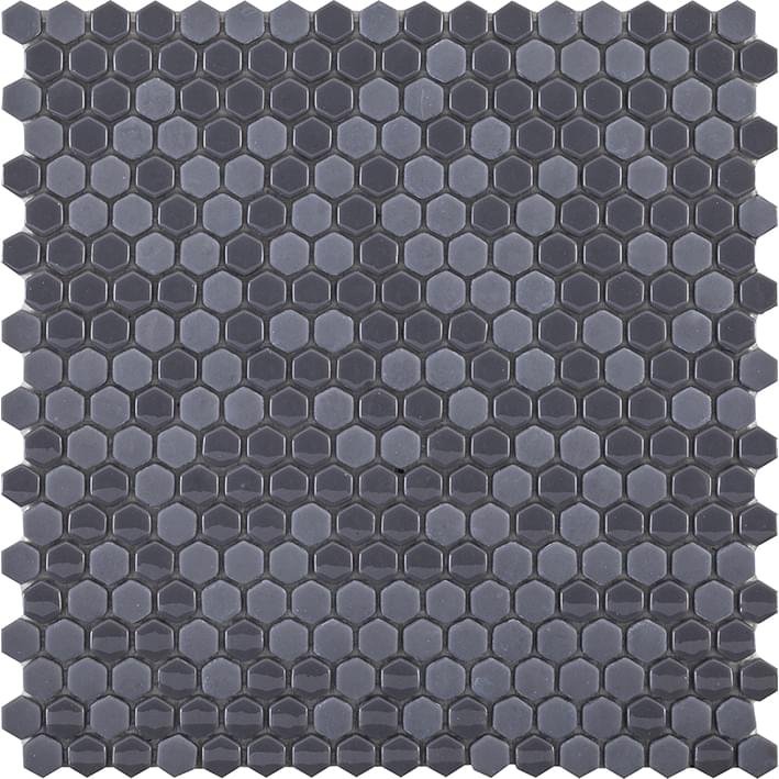 LAntic Colonial Glaze Mosaics Mini Hexagon Grey 29.5x30