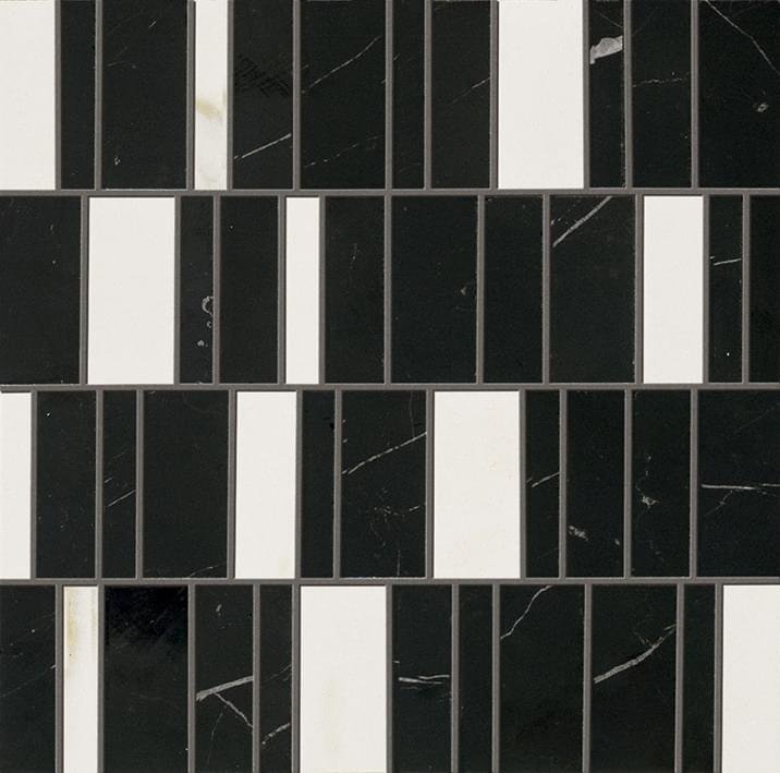 Lea Ceramiche Delight Mosaico Code Marquina-Venato Lux 30x30