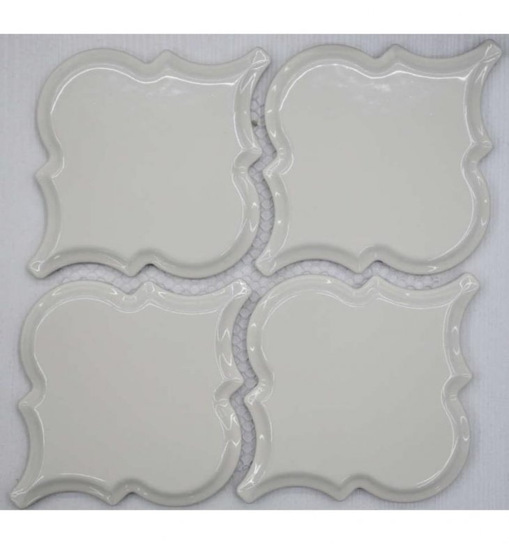 Liya Mosaic Ceramics Porcelain Arabesko Bevel Beige 160 21.8x21.8