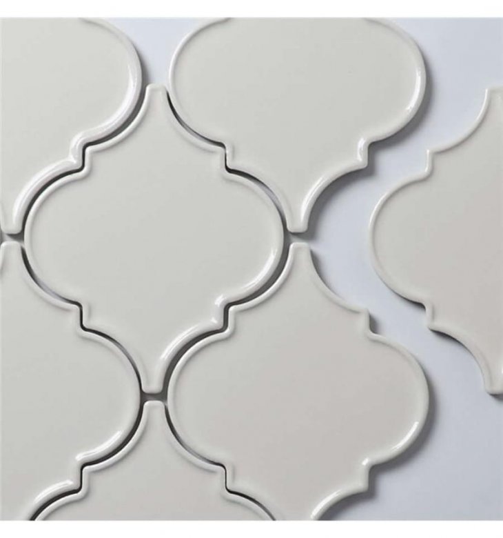 Liya Mosaic Ceramics Porcelain Arabesko Plate Beige 160 21.8x21.8