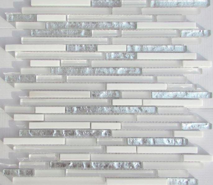 Liya Mosaic Stripes White 30.1x30.1