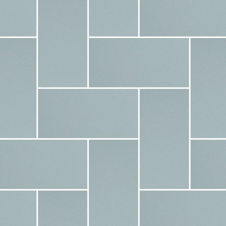 Micro Microtiles Herringbone Azure 40.2x40.2