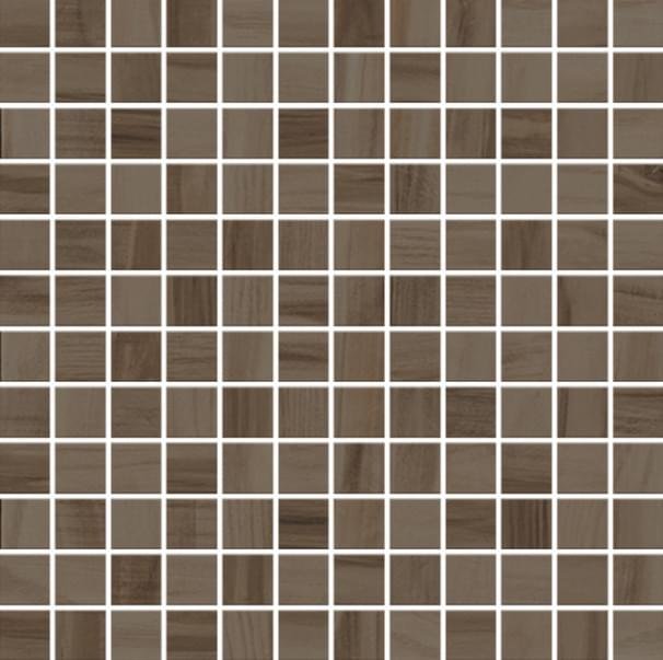 Monocibec Charm Brown Mosaico 2.5x2.5 Su Rete 30x30