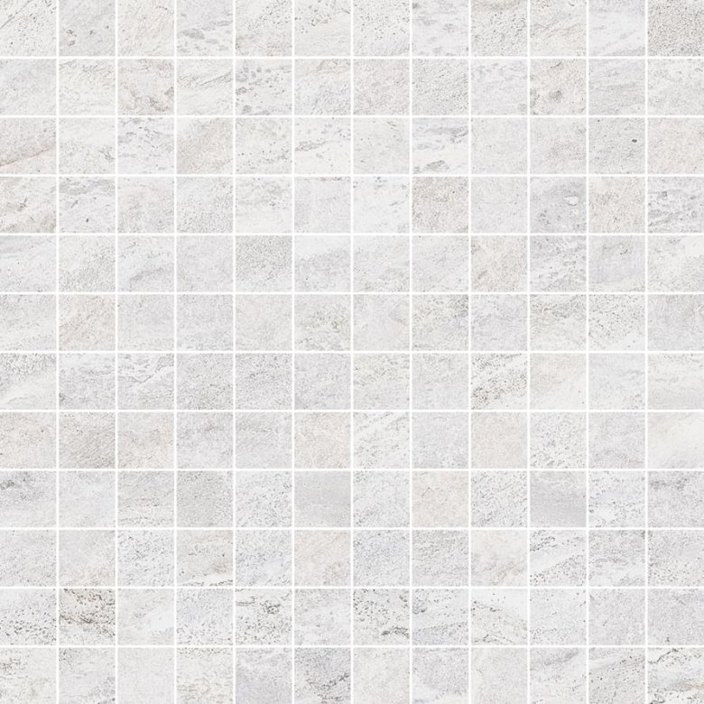 Monocibec Dolomite White Mosaico 2.5x2.5 Su Rete 30x30