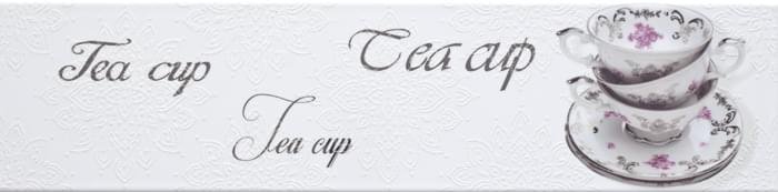 Monopole Veronica Decor Brillo Tea Cup Blanco 10x40