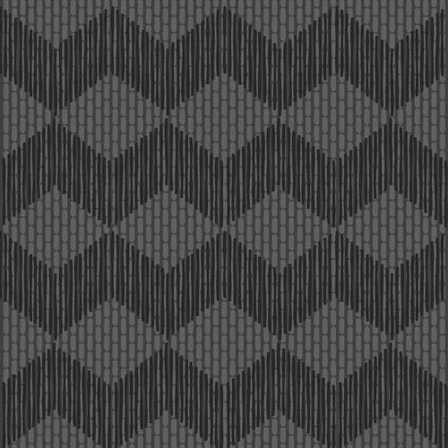 Mutina Tape Zigzag Black 20.5x20.5