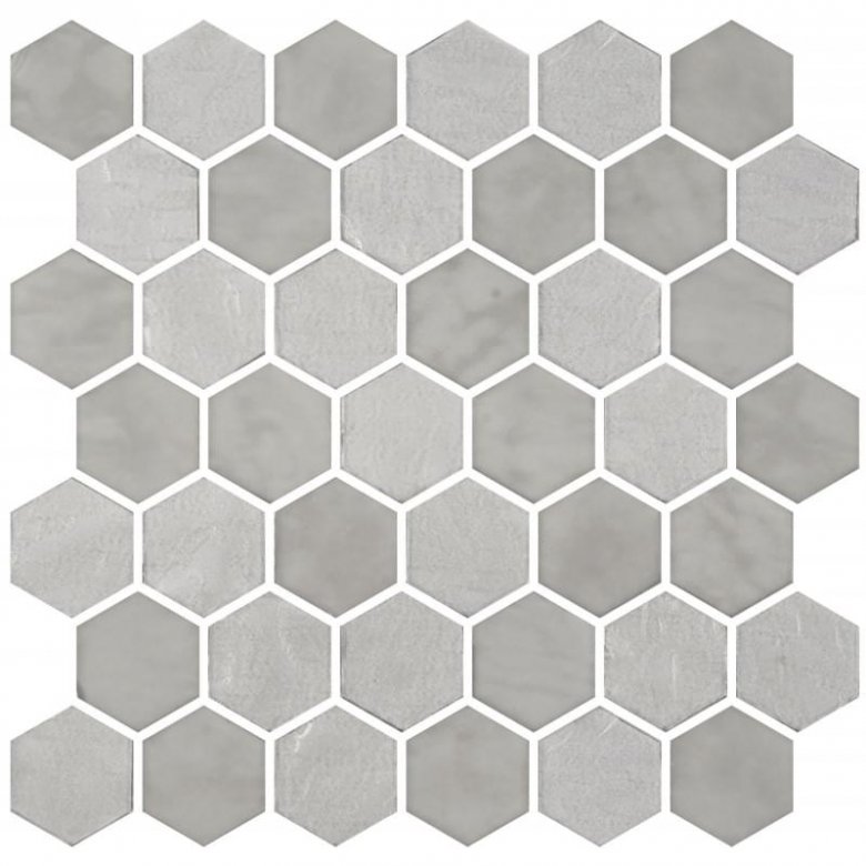 Onix Mosaico Crystalglass Hexa Grey 30x30