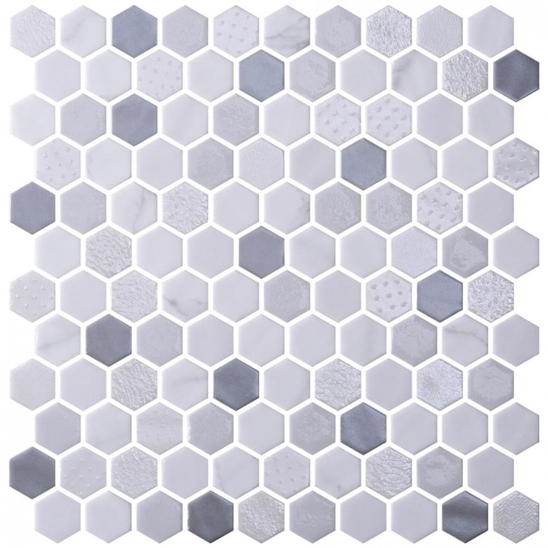 Onix Mosaico Hexagon Blends Fossil 30.1x29