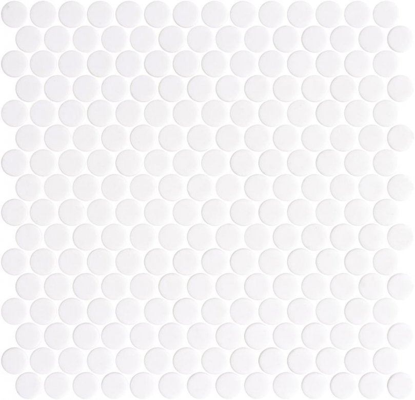 Onix Mosaico Penny Natureglas White Matte 28.6x28.6