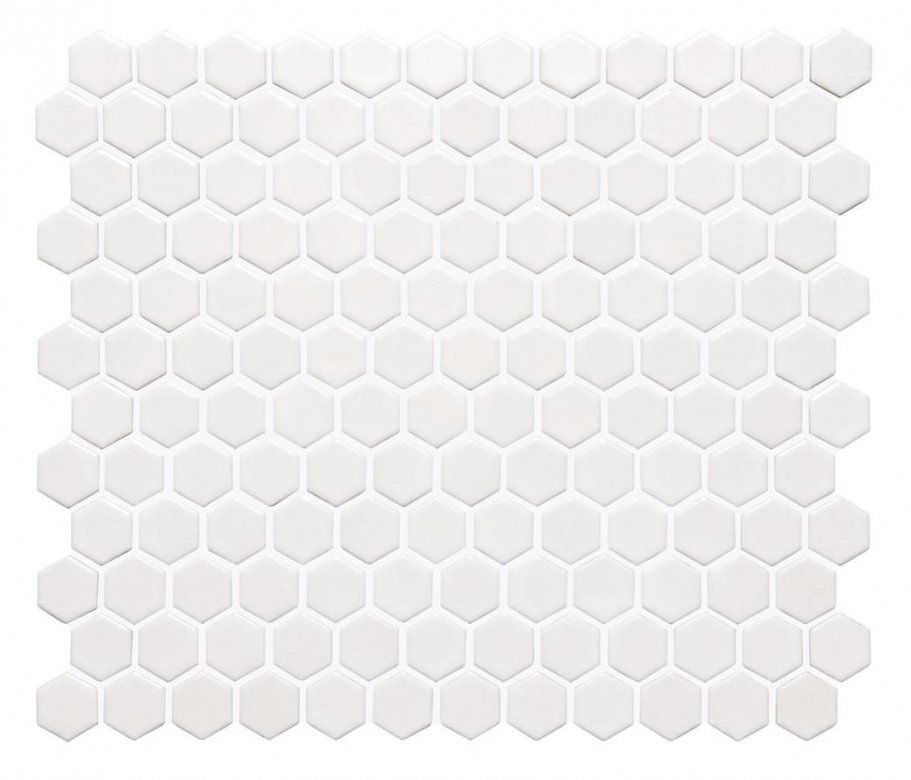 Original Style Mosaics White Honeycomb 25.7x29.7
