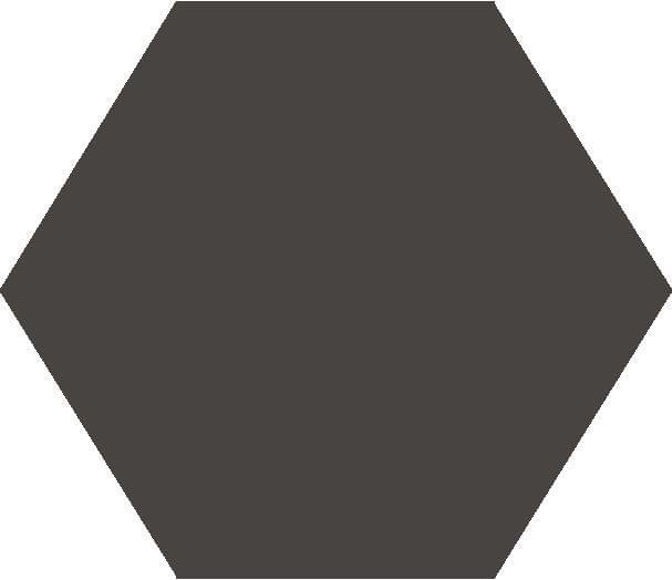 Original Style Victorian Floor Tiles Black Hexagon 18.5x18.5