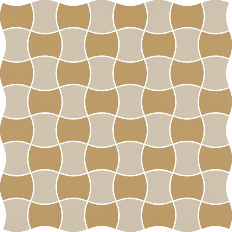 Paradyz Modernizm Bianco Mozaika Prasowana K 3.6X4.4 Mix C 30.86x30.86