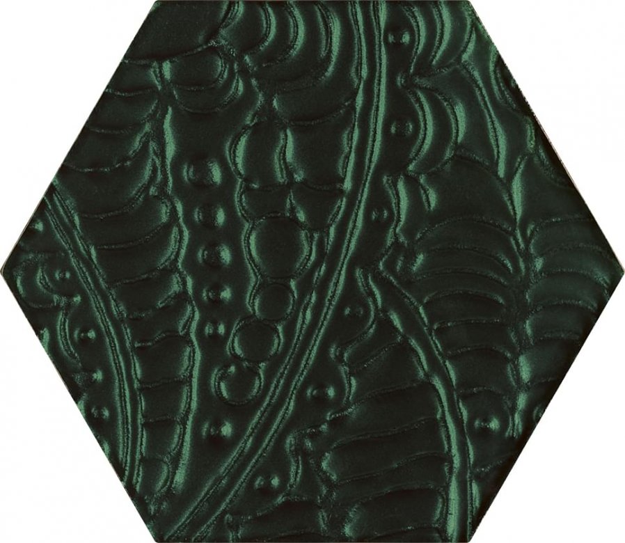 Paradyz Urban Colours Green Inserto Glass Heksagon 19.8x17.1