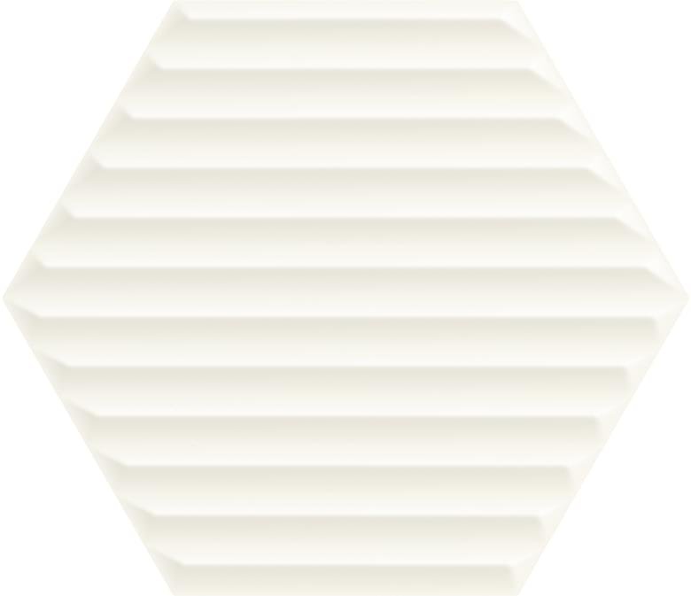 Paradyz Woodskin Bianco Heksagon Struktura B 19.8x17.1