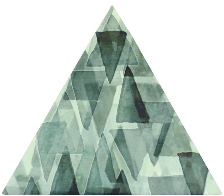 Petracers Triangolo Impressioni Verde 17x17