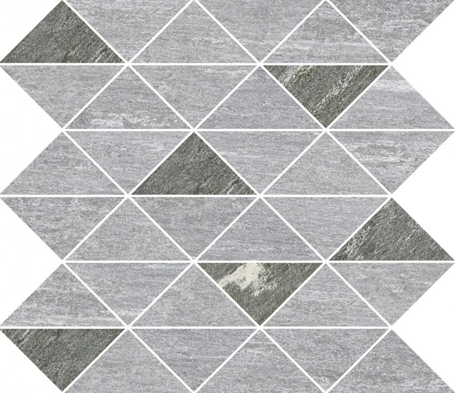 Rondine Valsertal Stone Grey Triangle 31x31
